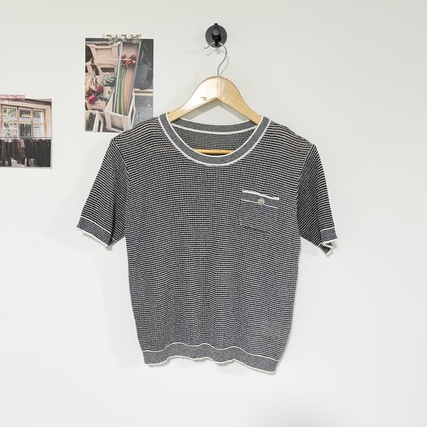 [95] ANNA SUI 니트 반팔티