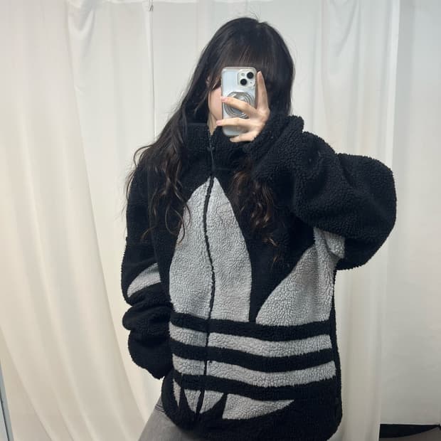 Adidas Black Trefoil Fleece