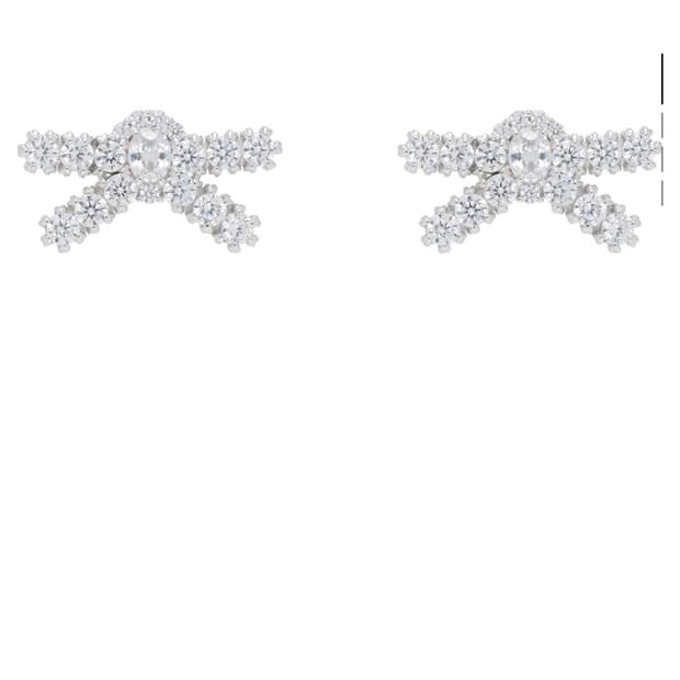 슈슈통x위민 귀걸이 리본큐빅 새상품