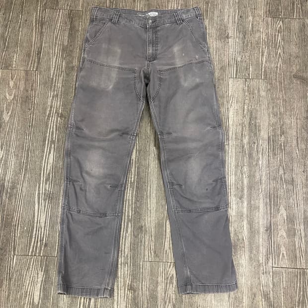 칼하트 빈티지 페이딩  더블니 워크팬츠 34x34 허리단면44 밑위29.