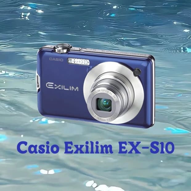 [작례O] 카시오 엑슬림 EX-S10 네이비 빈티지 디지털 카메라