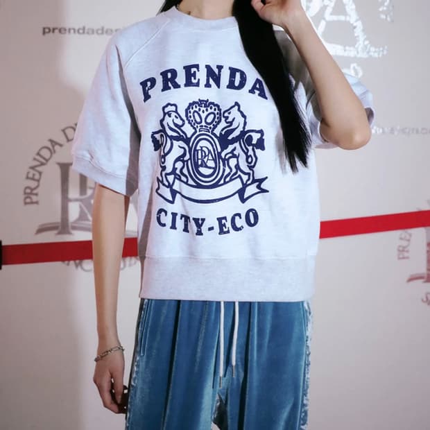 [프렌다] 반팔 크롭 맨투맨