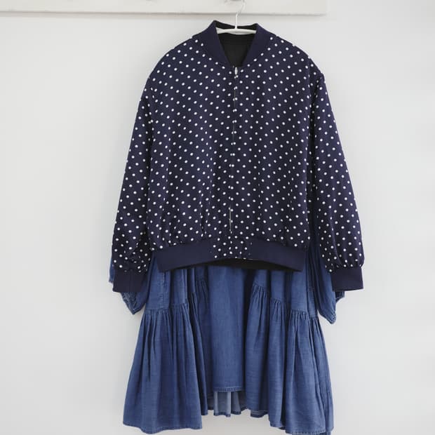  Reversible dot black jacket