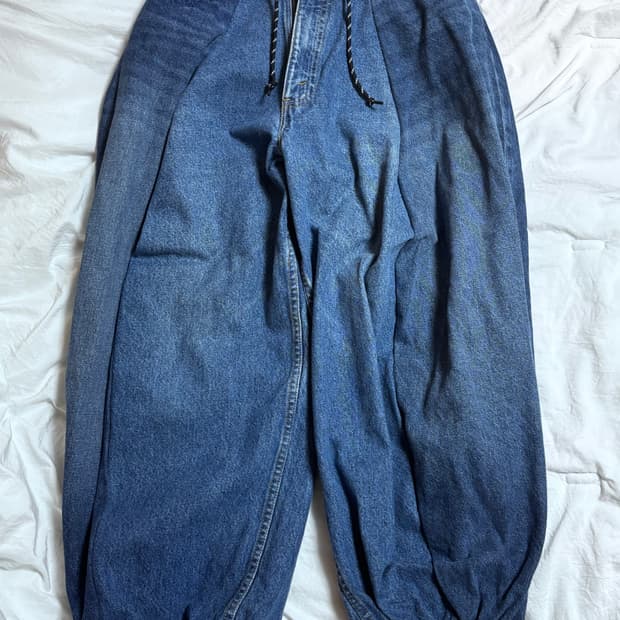 빈티지 와이드 벌룬 팬츠