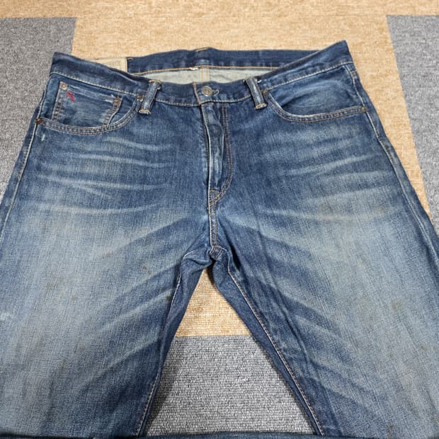 폴로 랄프로렌 데님 청바지 남성 빈티지 워싱[W34 L32]