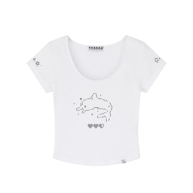에세이 DOLPHIN T SHIRT - WHITE