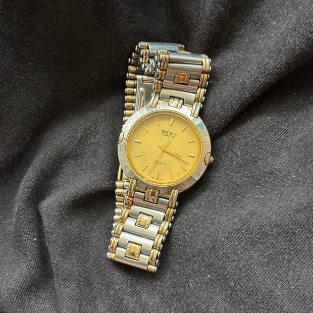 vintage seiko metal watch