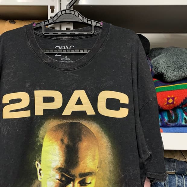 [XL/새상품] 2PAC 프린팅 티셔츠