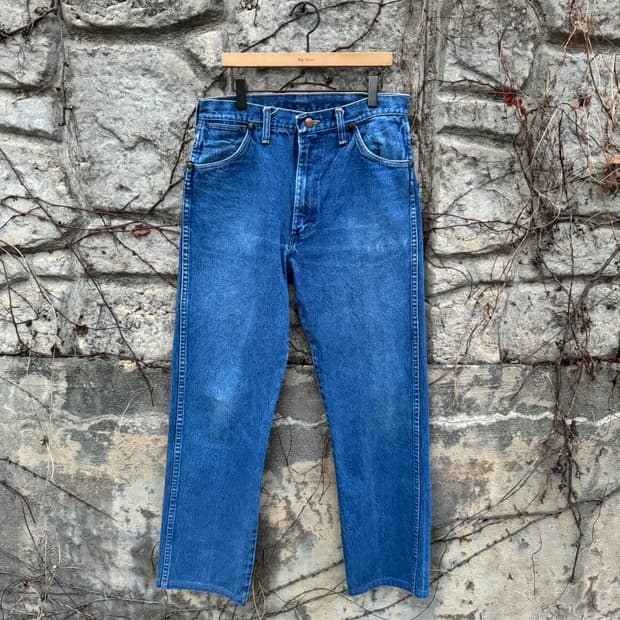 80s 랭글러 usa 빈티지 13mwz 카우보이컷 웨스턴 데님 팬츠