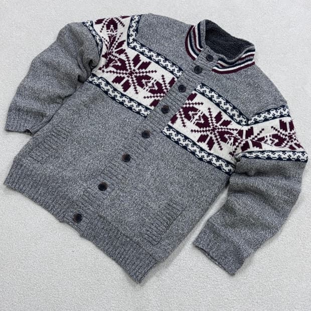 XL 버팔로 노르딕 니트 가디건 0323E