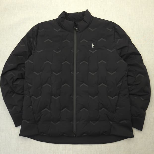 헤지스 블랙 경량 패딩 점퍼