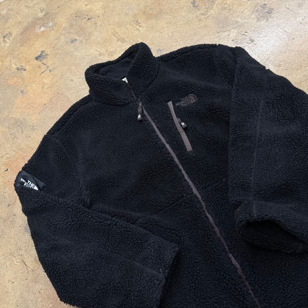 [정품/2XL] 노스페이스 검정색 뽀글이 플리스 집업 b16