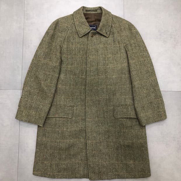 버버리 헤링본 트위드 울100 잉글랜드 영국 코트 46