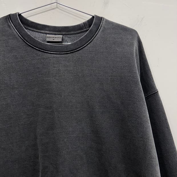 소버먼트 헤비코튼 오버핏 무지 피그먼트 맨투맨