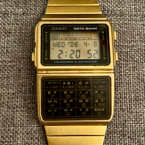 Casio 카시오 데이터뱅크 골드 DBC-610