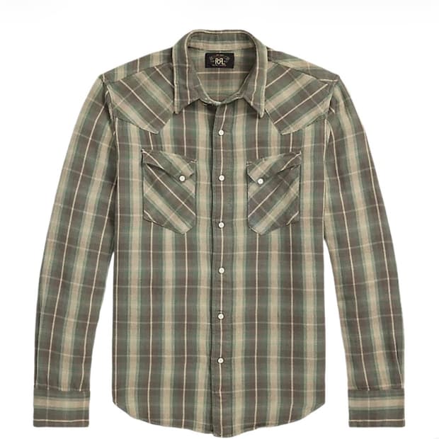 rrl 플래드 웨스턴 셔츠 25시즈널 제품