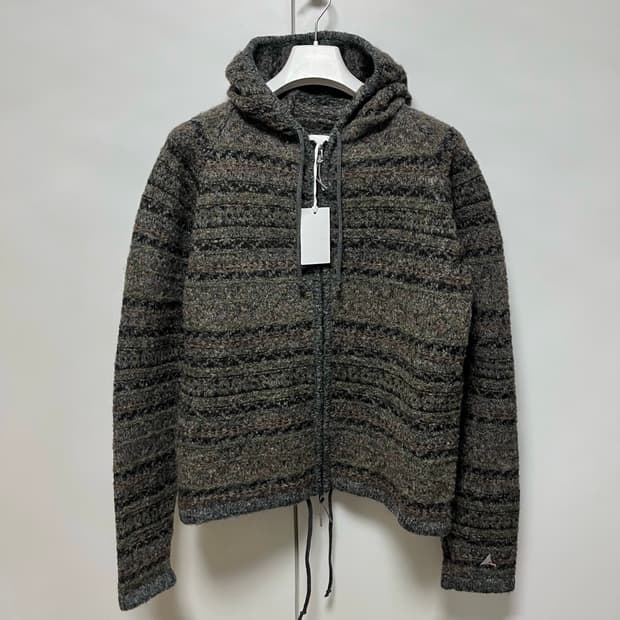 [L]로아 하이킹 25fw 펠티드 니트 후드 집업