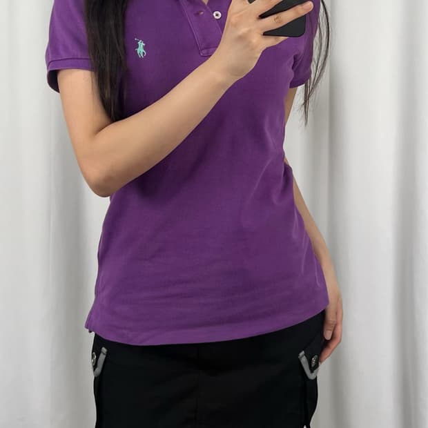 폴로 슬림핏 반팔 카라티