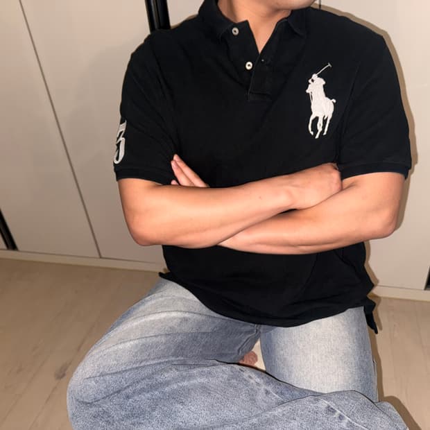 폴로 랄프로렌 커스텀핏 빅포니 카라티 XL