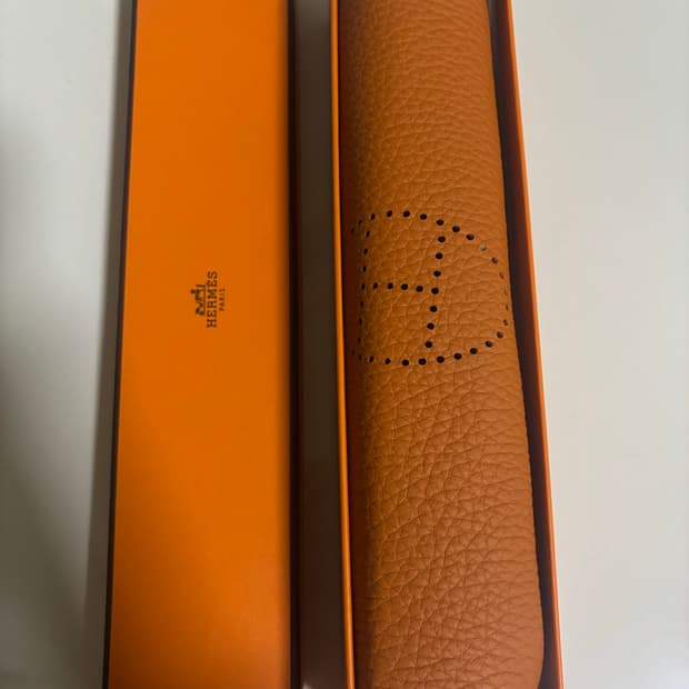 정품 에르메스 Oval H 트레이 25 실버 클레망스 트레이