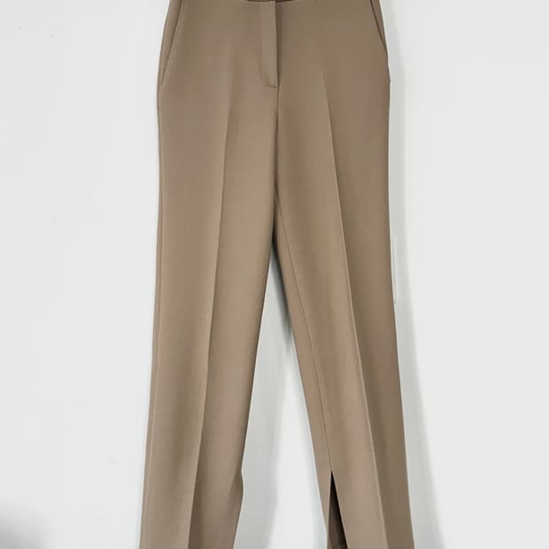 랑방컬렉션 슬릿 헴 울 팬츠