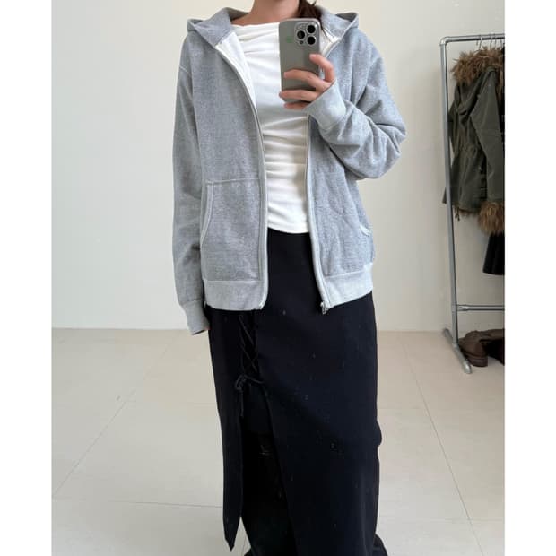 빈티지 후드집업