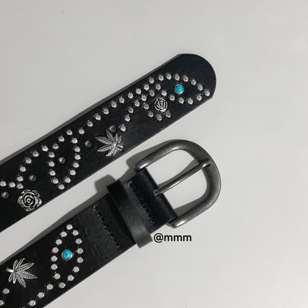 웨스턴 터키석 스터드 벨트