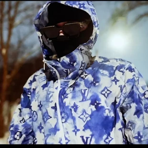 루이비통 한정 워터컬러 윈드브레이커 바람막이 자켓