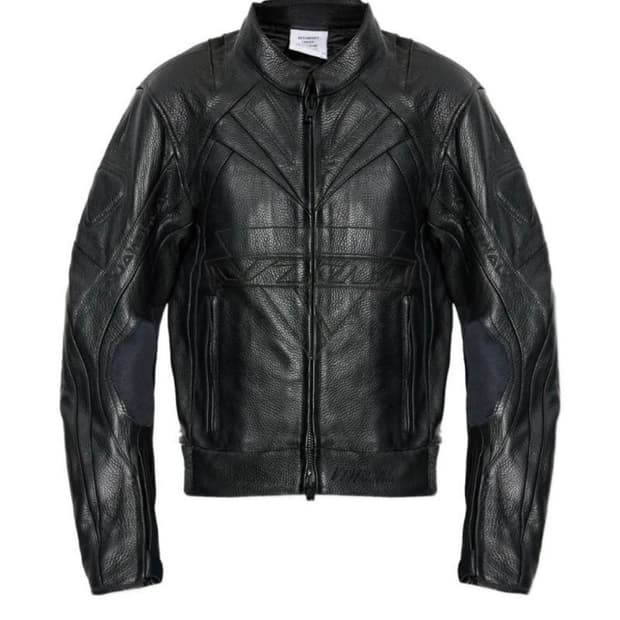 Vetements Pattern Leather Jacket
