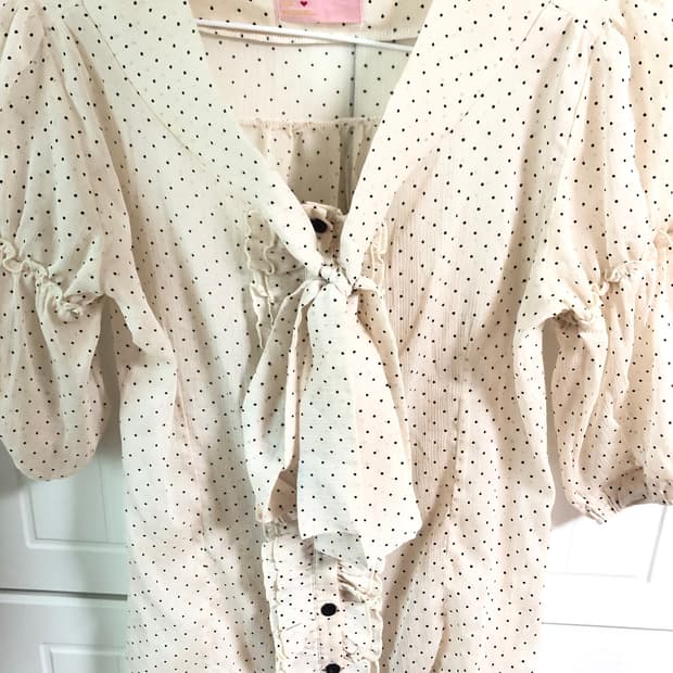 도트 블라우스