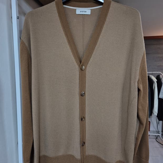 시스템옴므 울 가디건 100 베이지