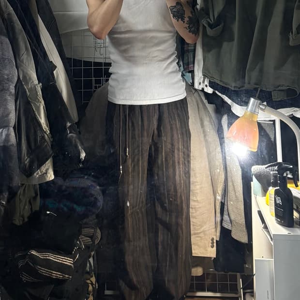 앤더슨벨 프리몬트 에스닉 트랙팬츠 브라운 M