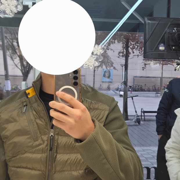 파라점퍼스 니트 경량패딩