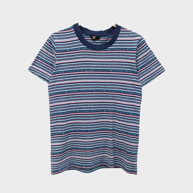 90'S 오존커뮤니티 스트라이프 반팔티셔츠 56404