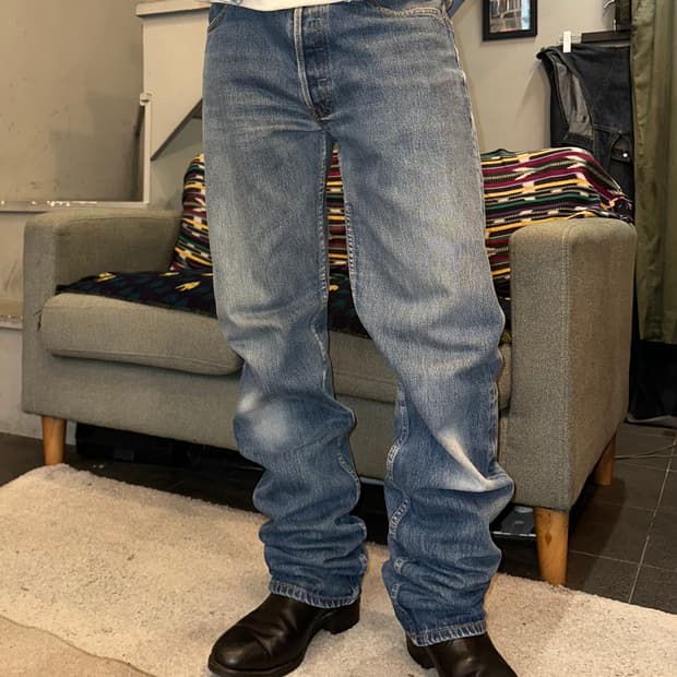 90’s Levi’s 501 273 denim washed pants 