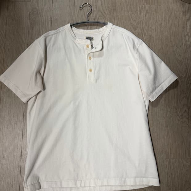 [XL] 브론슨 헨리넥 반팔 화이트