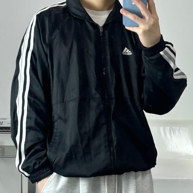 아디다스 올드스쿨 바람막이 100