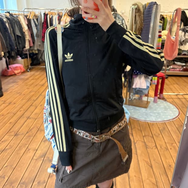 아디다스 골드 백로고 져지