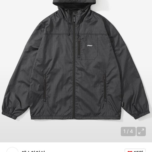 예스아이씨 체크 바람막이 L