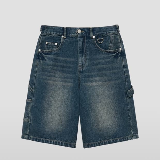 더바이닐하우스 카펜터데님쇼츠 블루