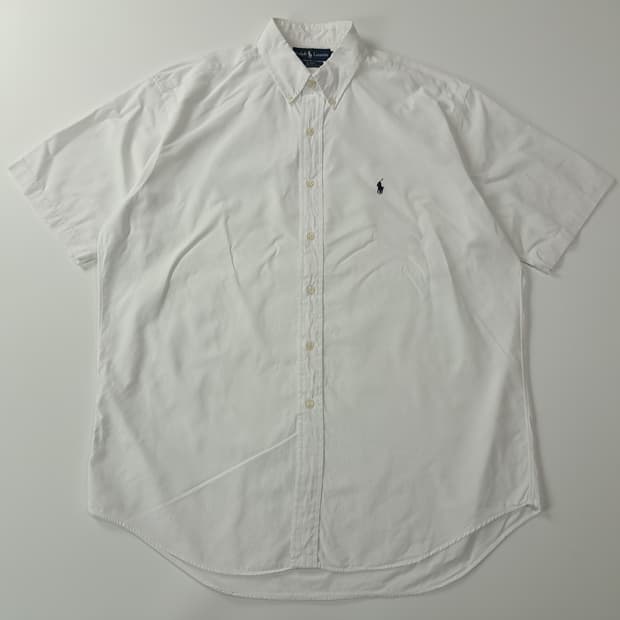 CA278 L 폴로 블레이크 90s 화이트 반팔 셔츠 남방