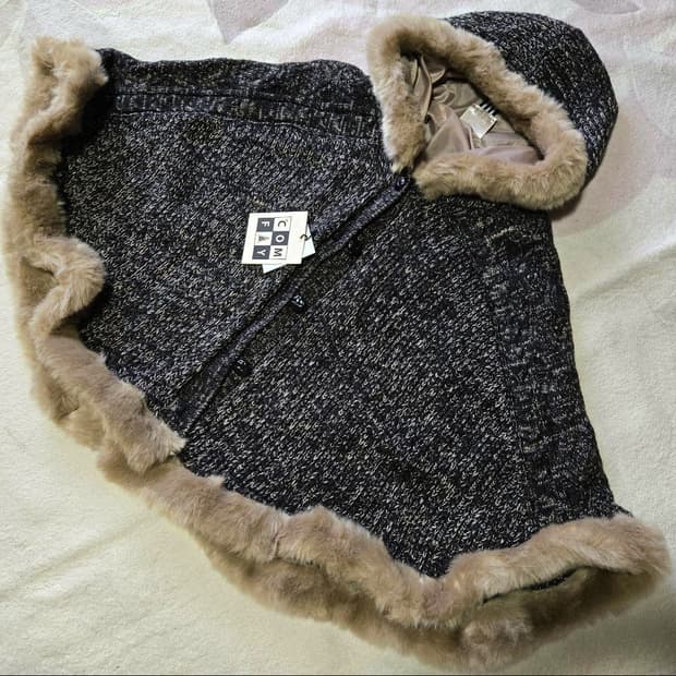 빈티지 니트망토 케이프 그런지페어리 캐캐체 모리걸 핀터깔 달천 대장y2k