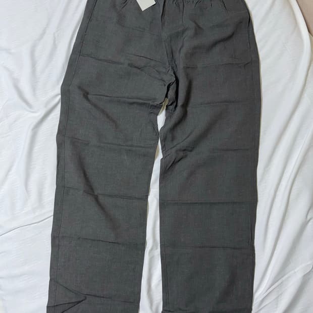 코스 린넨 이지팬츠 챠콜 M