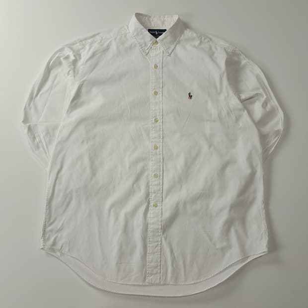 CA567 XL 폴로 야머스 90s 홍콩판 화이트 셔츠 남방