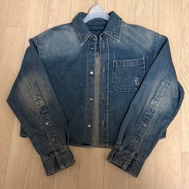 우영미 크롭 청셔츠 (36사이즈)