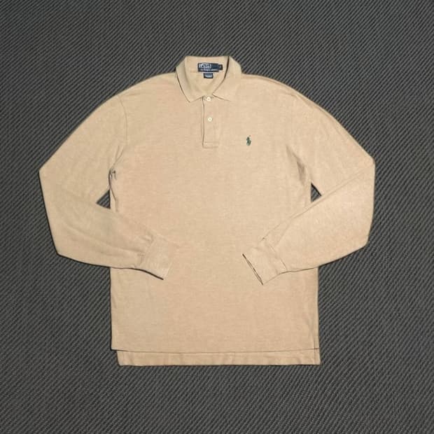 [M] Polo 폴로 랄프로렌 베이지 긴팔 카라티