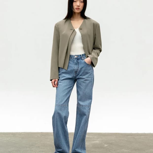 (size M) 인사일런스 우먼 카펜터 데님 팬츠 BLUE 워크웨어 스트