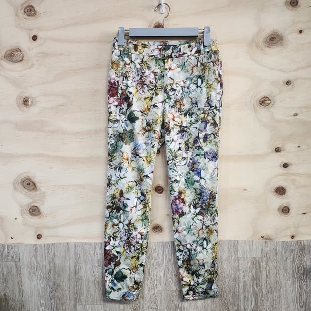 1025) 자라 ZARA 플라워프린트 바지