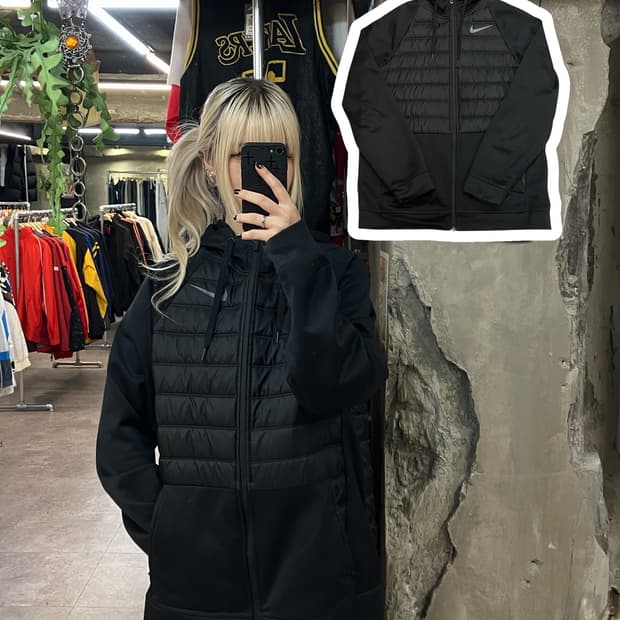 나이키 후드 점퍼 블랙 XL #csz1895 