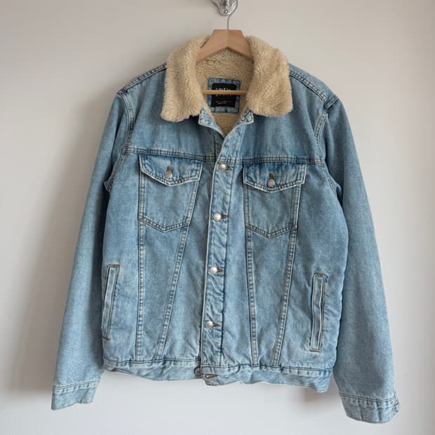 자라(ZARA) 쉐르파 데님 자켓